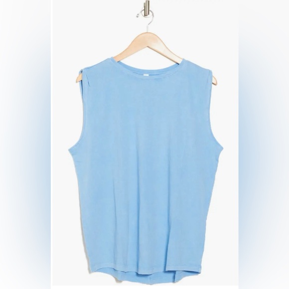 Z by Zella Vintage Wash Relaxed Tank in Blue Lapis - Picture 3 of 3